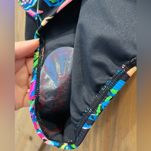 Lilly Pulitzer NWT Palma Swimsuit Paradise Glow Onyx Sz 4 - Picture 3 of 6